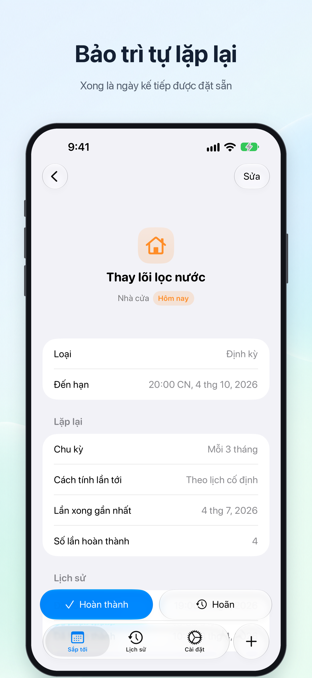 Bảo trì tự lặp lại